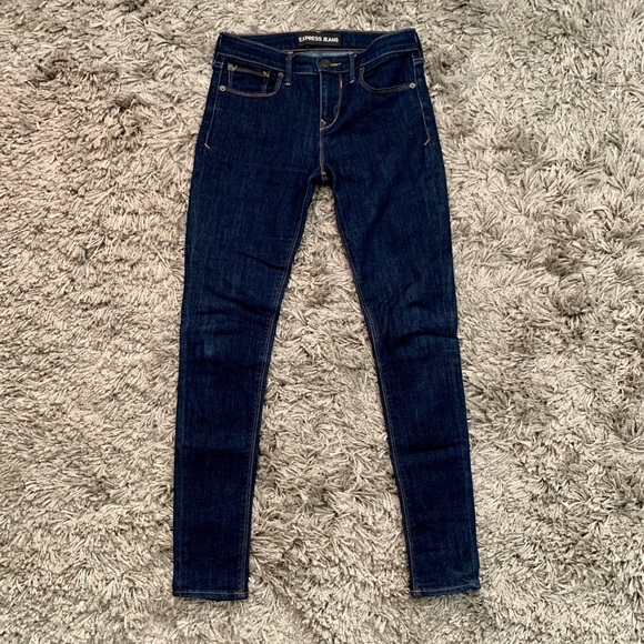 Express Mid Rise Jean Legging - Picture 1 of 8